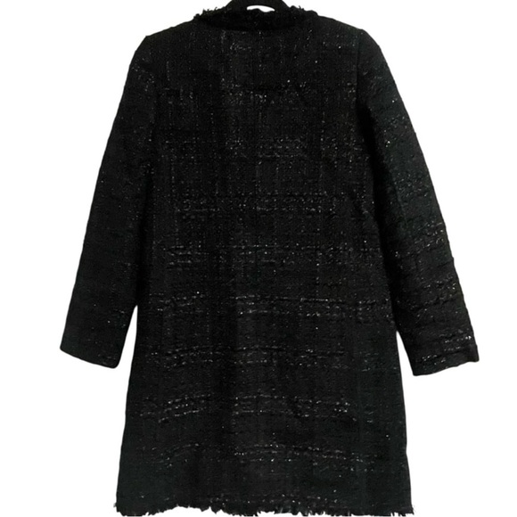 Kate Spade Sparkle Tweed Jacket Coat Pearl Button Size 0 - Picture 7 of 11